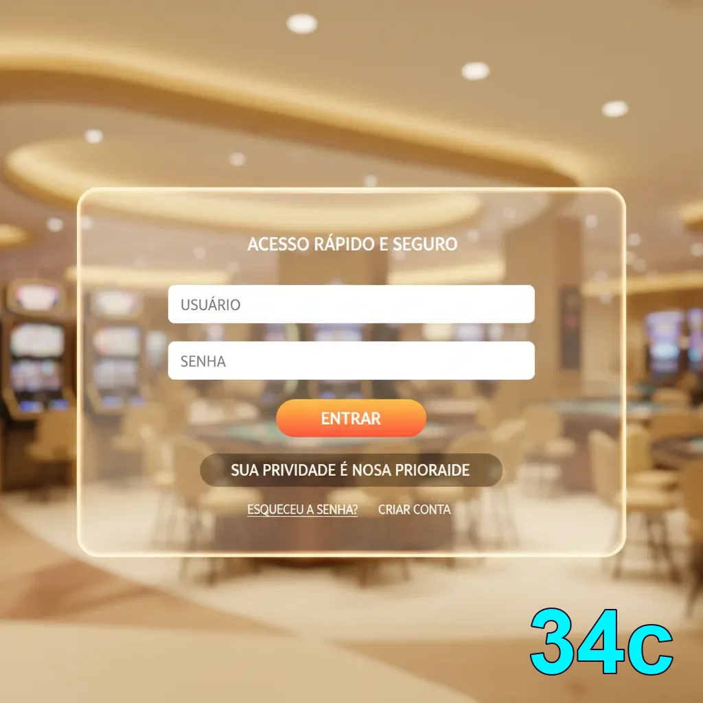 Celular com app 34c e login ágil na rotina mobile