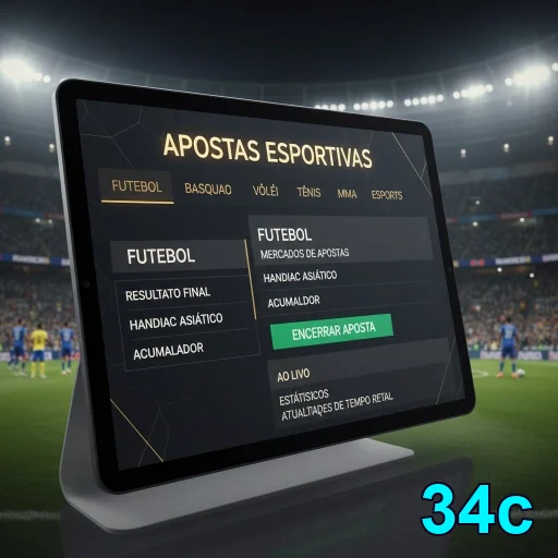 34c no celular com navegação móvel prática e fluida